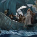 Taylor Swift singing with her backup dancers on a ship during the Fate of Ophelia music video