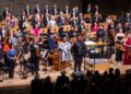 Anthony Parnther conducts the New York Philharmonic's 2025=26 Opening Night Gala with Cécile McLorin Salvant as soloist at David Geffen Hall, 9/25/2025. Photo by Chris Lee