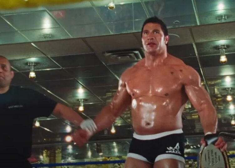 Dwayne Johnson in The Smashing Machine.