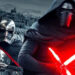 Captain Phasma and Kylo Ren in promo image for Star Wars: The Force Awakens.