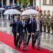 Prince Sebastien of Luxembourg, Prince Louis of Luxembourg, Prince Gabriel of Luxembourg and Prince Noah of Luxembourg attend the Te Deum mass in the Cathedral on the occasion of the abdication of Grand Duke Henri and the swearing-in ceremony of Grand Duke Guillaume
