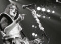 Ace Frehley onstage in 1977.