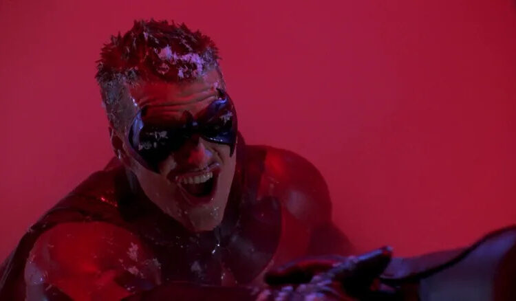 Robin, freshly thawed out, in Batman & Robin