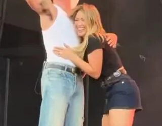 rolemodel/Instagram Role Model and Hilary Duff on stage at Austin City Limits