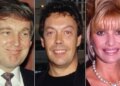 From left: Donald Trump, Tim Curry and Ivana Trump in the early 1990s.