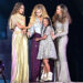 Mason Poole via PictureGroup/Shutterstock  Beyoncé Knowles-Carter on stage with daughters Blue Ivy and Rumi, and mother Tina Knowles at SoFi Stadium, for the second of five shows of her Cowboy Carter tour.