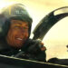 Hangman smiling in his cockpit in Top Gun: Maverick