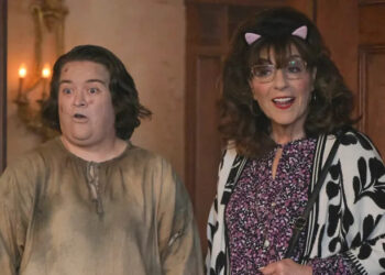 Caroline Aaron and Betsy Sodaro in Ghosts Season 5