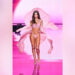 Emily Ratajkowski walked the runway at the Victoria's Secret Fashion Show in a pink lingerie set.