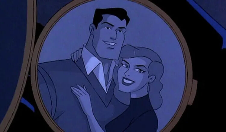 A locket with a photo of Bruce Wayne and Andrea Beaumont in Batman: Mask of the Phantasm
