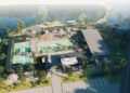 The Woods, an entertainment venue off of State Road 247, is hosting its grand opening Saturday. The vision of Michael Woods fetures pickleball courts, an outdoor skating rink, beach volleyball, space for live entertainment as well as a restaurant/bar and spaces for vendors and food trucks to hook up as well. (COURTESY)
