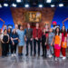 The Food Network's "Harry Potter: Wizards of Baking" returns for a magical new chapter Nov. 2 featuring Yonkers native Andy Ortega, seen in blue apron in middle.