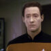 Data reacts quizzically in Star Trek: The Next Generation.