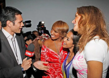 Ben Rose/WireImage Reggie Aqui with the 'Real Housewives of Atlanta' cast
