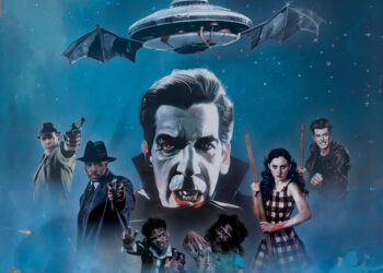 Vampire zombies from space movie poster.