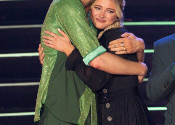 Scott Hoying and Rylee Arnold on "Dancing with the Stars" "Wicked" night. The pair were eliminated Tuesday, Oct. 21.