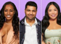 Adam Rose/Netflix (3) Kalybriah, Rohan and Anna of 'Love Is Blind' season 9.
