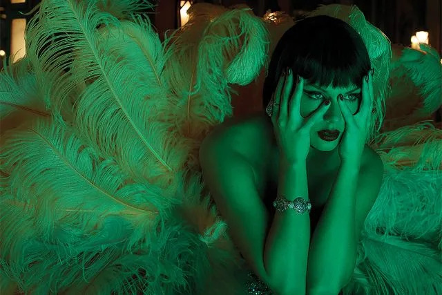 Mert Alas & Marcus Piggot Taylor Swift dressed as a showgirl for 'The Life of a Showgirl'