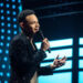 Tauren Wells hosts the 55th Annual GMA Dove Award inside the Allen Arena at Lipscomb University in Nashville, Tenn., Tuesday, Oct. 1, 2024.