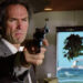 Harry aims his pistol at a criminal in "Sudden Impact" (1983)