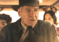 Indiana Jones and the Dial of Destiny, Indy driving a cart with Teddy and Helena behind him
