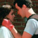 Diane and Lloyd, heads together, him all sweaty, in Say Anything...