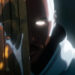Todd Williams' Blade holding a large sword next to his face on Marvel Zombies