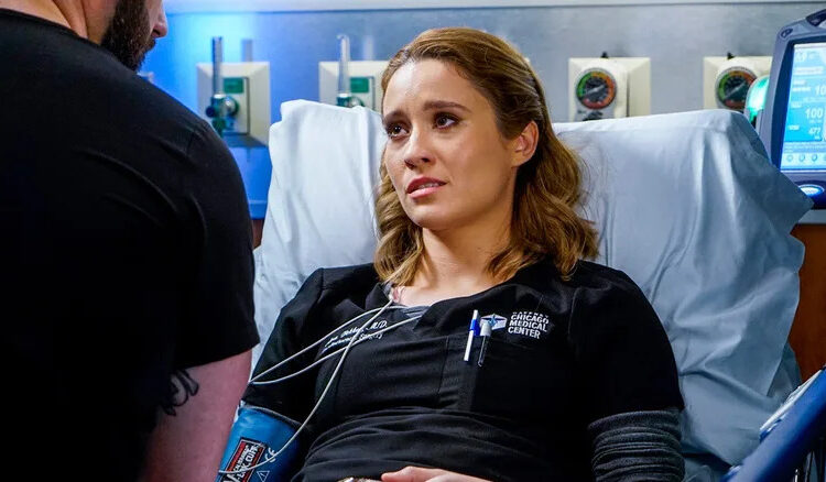 Bekker lays in a hospital bed in "Chicago Med" (2015-present)