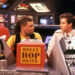 Cat, Dave, and Rimmer engage in conversation in the original run of Red Dwarf