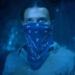 Eleven wearing a bandana on her face in Stranger Things