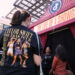 Taylor Swift fans await entry to a TikTok/Taylor Swift fan activation pop-up event to celebrate the release of her latest album