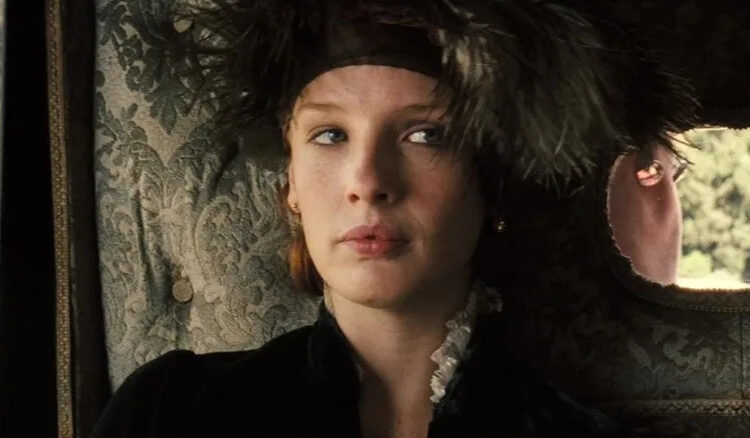 Caroline Bingley glares in "Pride and Prejudice" (2005)