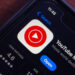 close up of YouTube Music app page in App Store on iPhone
