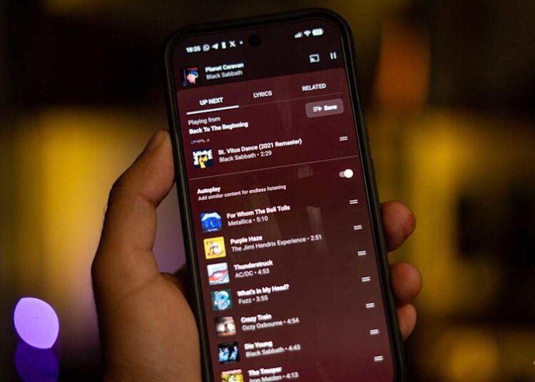YouTube Music autoplay