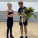 Robert Irwin/Instagram  'Dancing With the Stars' couple Witney Carson and Robert Irwin lost it after he got flowers from Jonathan Bailey for his 'Wicked' Night performance