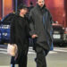 Zoe Kravitz and Harry Styles in New York City where Zoe carries a straw bag and wears loafers