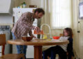 Scoot McNairy (left) and Nessa Dougherty in "Fairyland." (Tobin Yellin)