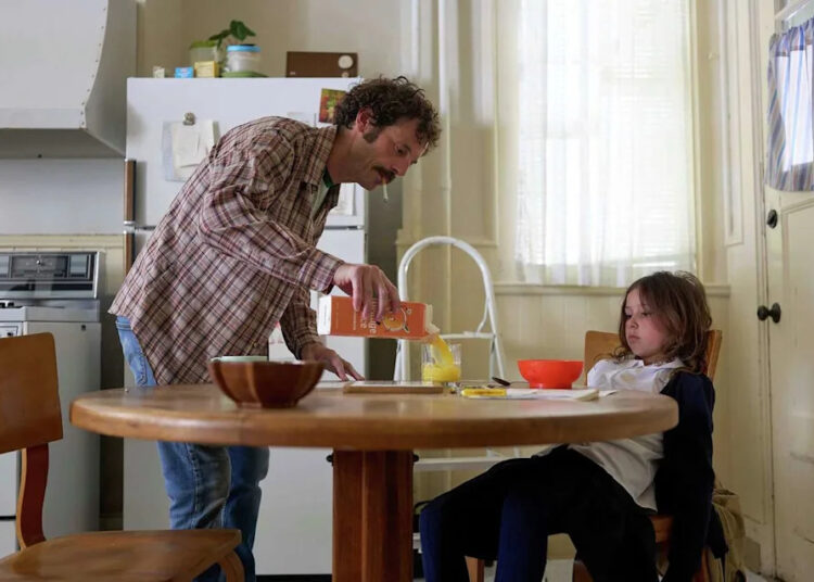 Scoot McNairy (left) and Nessa Dougherty in "Fairyland." (Tobin Yellin)