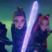 Zoey, Rumi and Mira are ready for battle in <em>KPop Demon Hunters</em>.Netflix