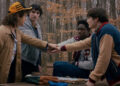 Gaten Matarazzo, Finn Wolfhard, Caleb McLaughlin, and Noah Schnapp in 'Stranger Things' Season 5