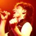 Bono of U2, performing in 1983