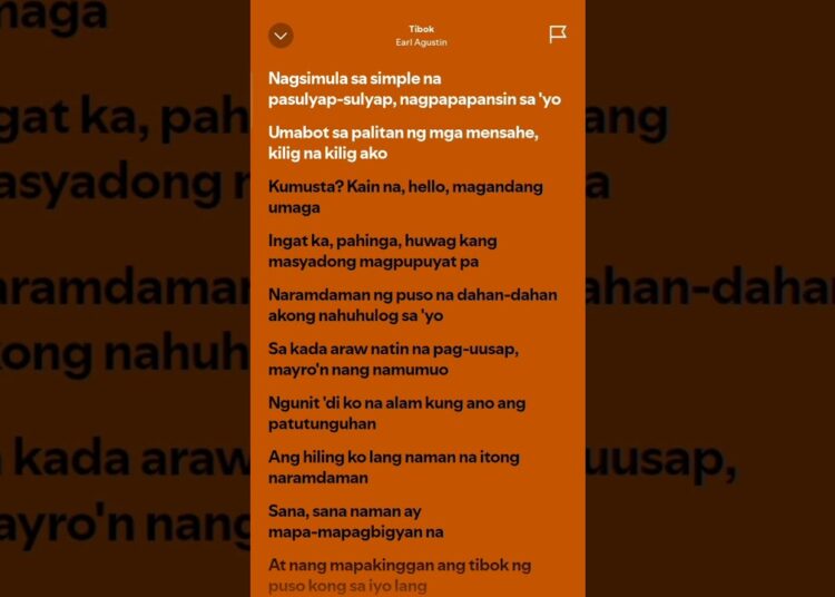 TIBOK – Earl Agustin #music #opm #lyrics #earlagustin #tibok