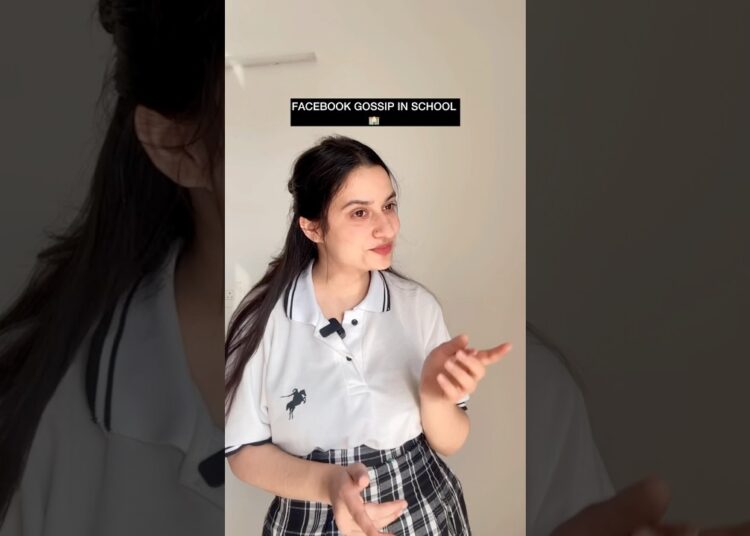 Facebook Gossip in school 🏫 #explorepage #comedy #foryou #shorts