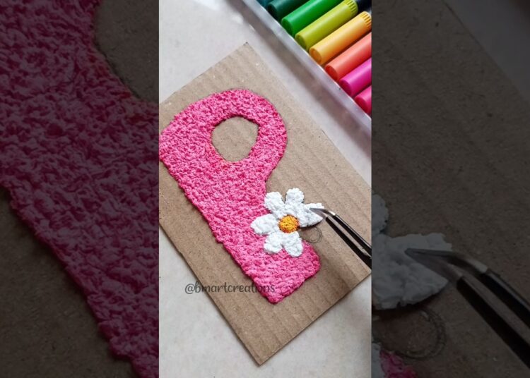 Texture art with tissue paper 🤯💕 #art #shortsvideo #ytshorts #painting #trending #diy #5minutecrafts