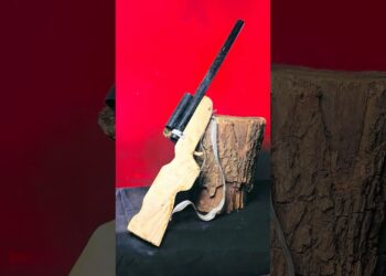 Making Wall Hanging Gun #survival #craft #diy #creative #art #shortvideo #viralvideo #artist #making
