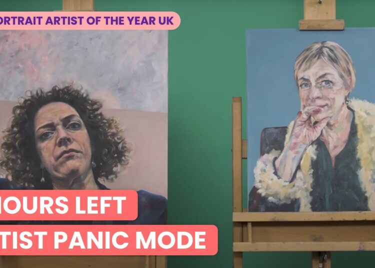 Portrait Artist Panic Hannah Waddingham Sitting