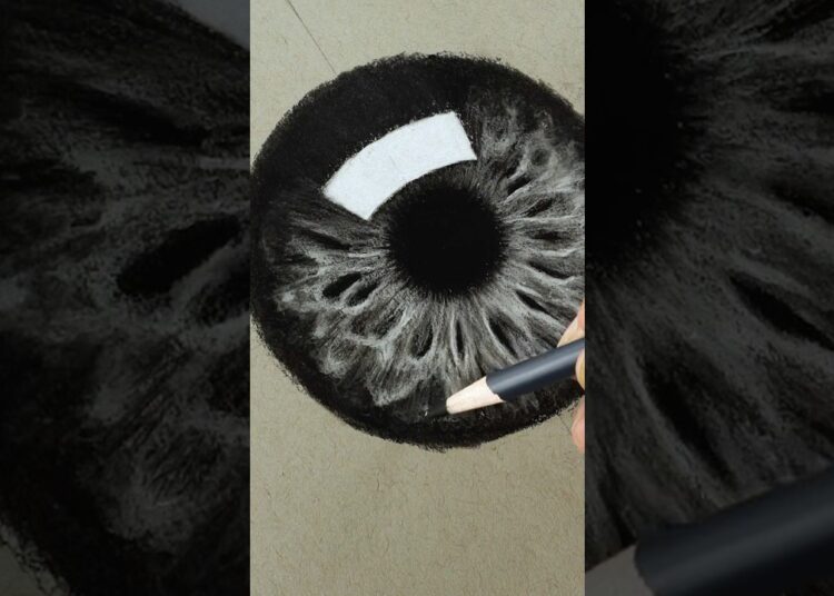 How to Draw Realistic Eyes in 15 Seconds👁️✏️