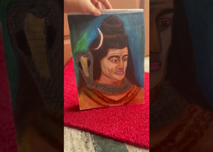 Shivji drawing #smilleyvlogss #viralshortvideo #shivshankar #shivpainting #art #artist #dailyshorts