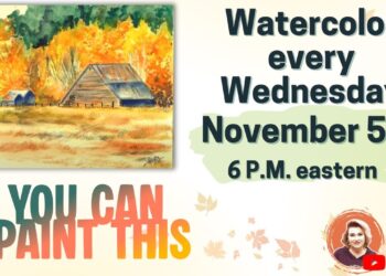 🌟🎨 The Art Sherpa Show | Expressive Fall Barn in Watercolor
