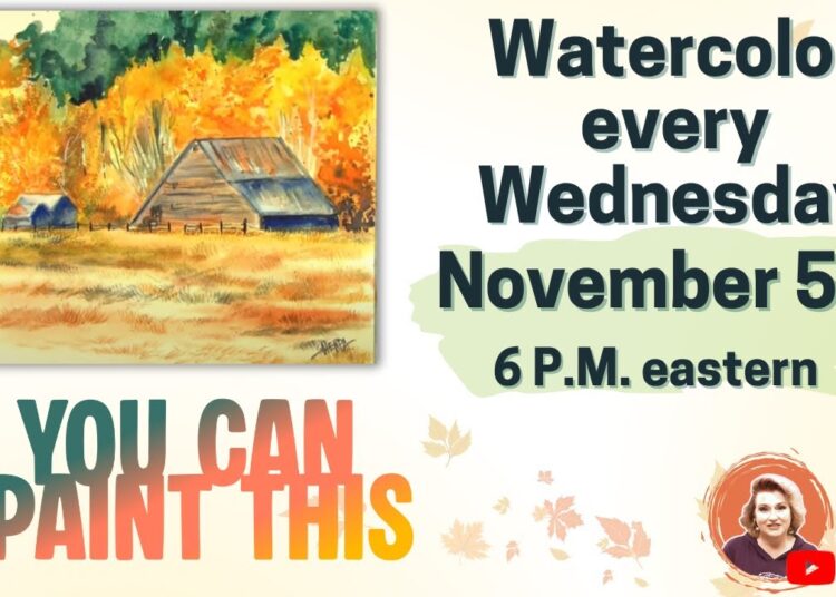 🌟🎨 The Art Sherpa Show | Expressive Fall Barn in Watercolor
